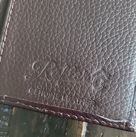 NEW Rafter C Tooled Hair On Hide Leather Western Wallet - Picture 5 of 5